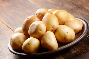 Plate with potatoes