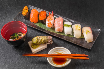 本格握り寿司　 Japanese gourmet genuine finger sushi