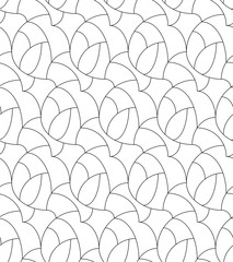 Vector floral background of drawn lines