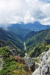 Naklejka premium 登山_木曽駒ヶ岳