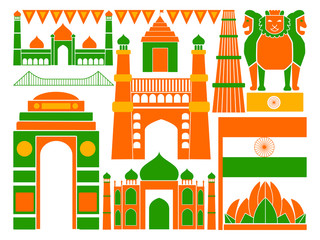 Happy Republic Day of India patriotic background