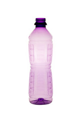 Plastic bottle isolated on white..