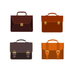 briefcases icon set