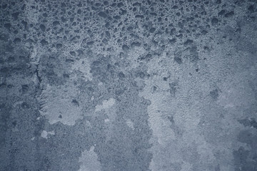 Icy pattern on frozen window.