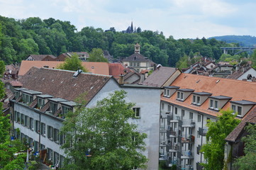 Fototapeta na wymiar landscape of building in Bern Switzerland capital