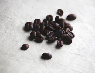 Coffee beans close up