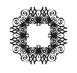 Ornament black frame.