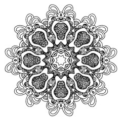 Abstract background with ornamental shape