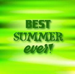 Decorative summer card