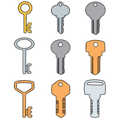 vector set of key