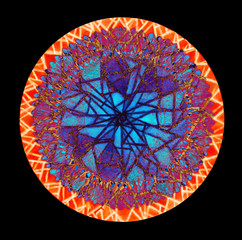 Abstract background with ornamental shape