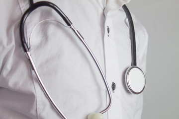 businessman with stethoscope