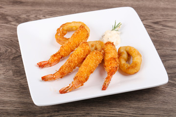 Squid and Shrimp Tempura