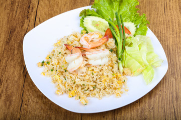 Fried rice with prawn