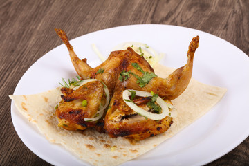 Grilled quail
