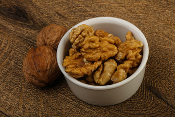 Opened walnuts