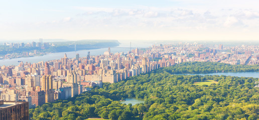 New York Central Park aerial view, Manhattan USA