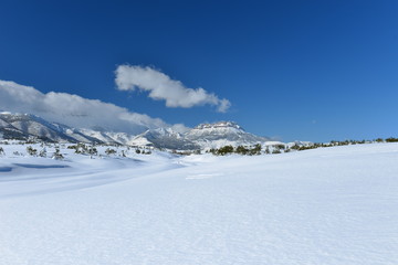 Fototapeta na wymiar büyüleyici ve mistik kış manzarası