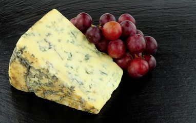 Stilton Cheese And Red Grapes