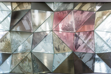 Naklejki  Glass wall abstract texture.