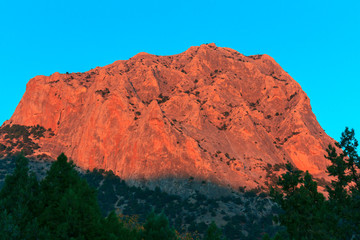 Mount Falcon at sunset