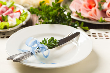 Easter table setting