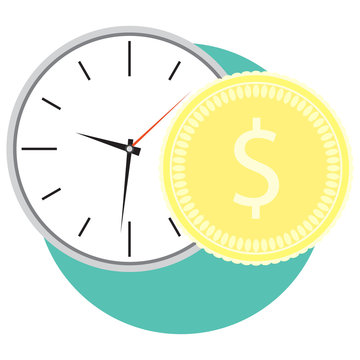 Time and money icon