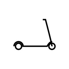 kick scooter black icon