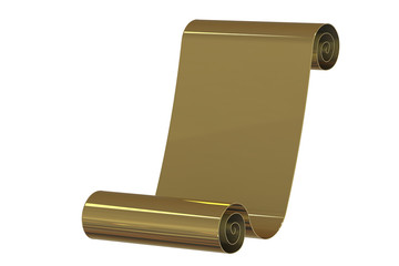 Gold ribbon.