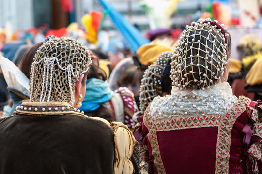 The Headdress Of Aristocrat Renaissance Woman