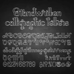 Handwritten calligraphic script