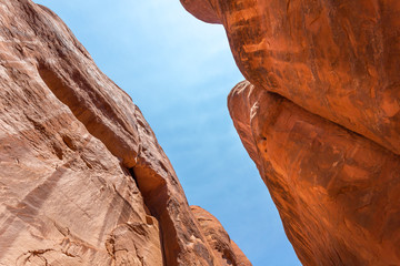 Bottom of a desert canyon.
