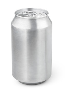 330 ml aluminum beverage drink soda can isolated on white background with clipping path
