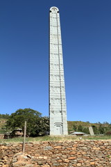 Die Stele von Aksum in Äthiopien  