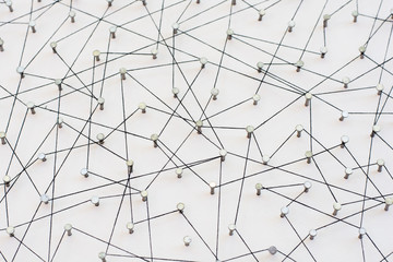 Linking entities. Network, networking, social media, internet co