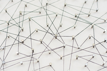 Linking entities. Network, networking, social media, internet co