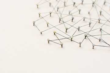 Linking entities. Network, networking, social media, internet co