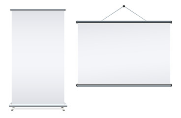 Blank roll up banner