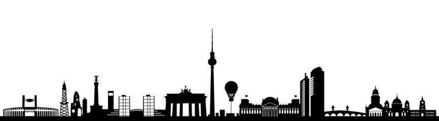 Skyline Berlin - obrazy, fototapety, plakaty
