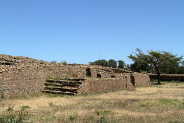 Der Dungur Palast von Aksum in Äthiopien