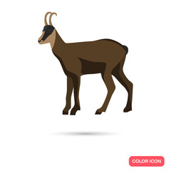 Mountain got color flat icon for web and mobile design