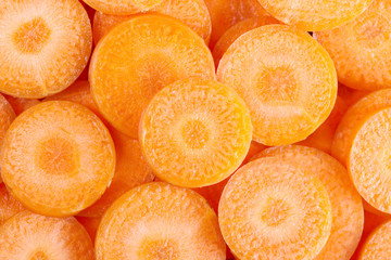 background of carrot slices.