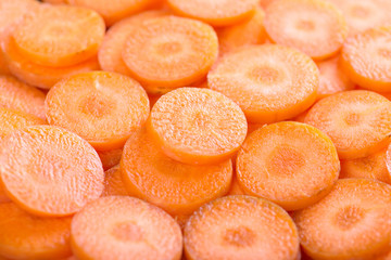 background of carrot slices.