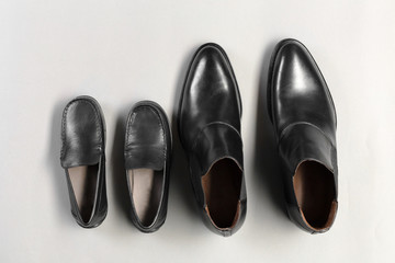 Leather men's shoes