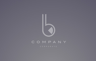 Alphabet small letter b transparent logo icon design