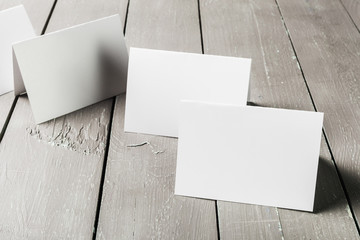 Business cards blank mockup