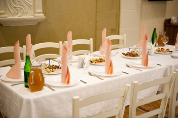 wedding banquet in a restaurant - wedding decorations