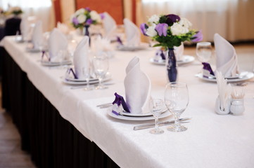 wedding banquet in a restaurant - wedding decorations