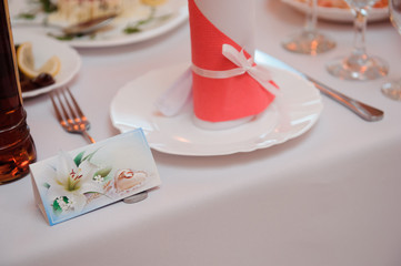 wedding banquet in a restaurant - wedding decorations