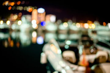 blurred background lights of the night city 